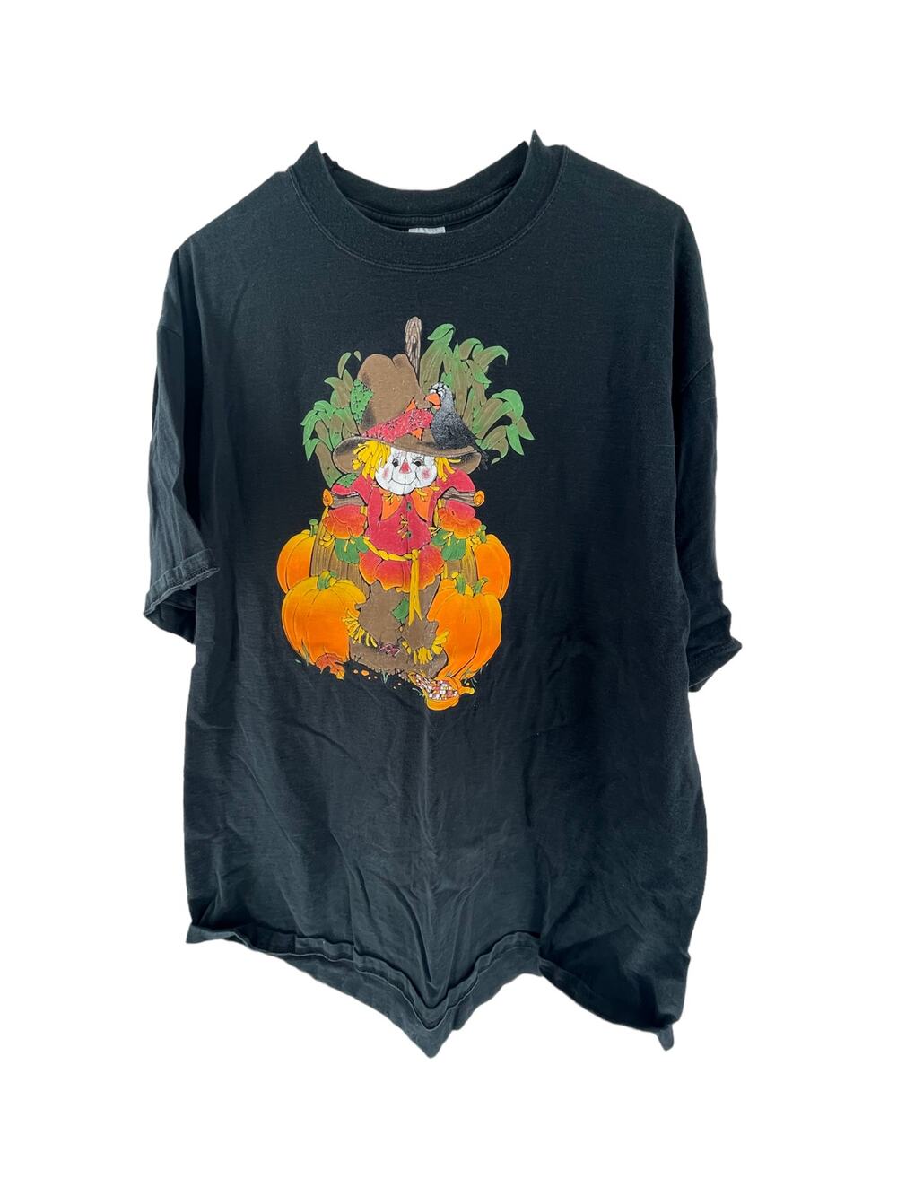 Jerzees Vintage 90s Black Halloween Short Sleeve Graphic T-Shirt Men's Size XL